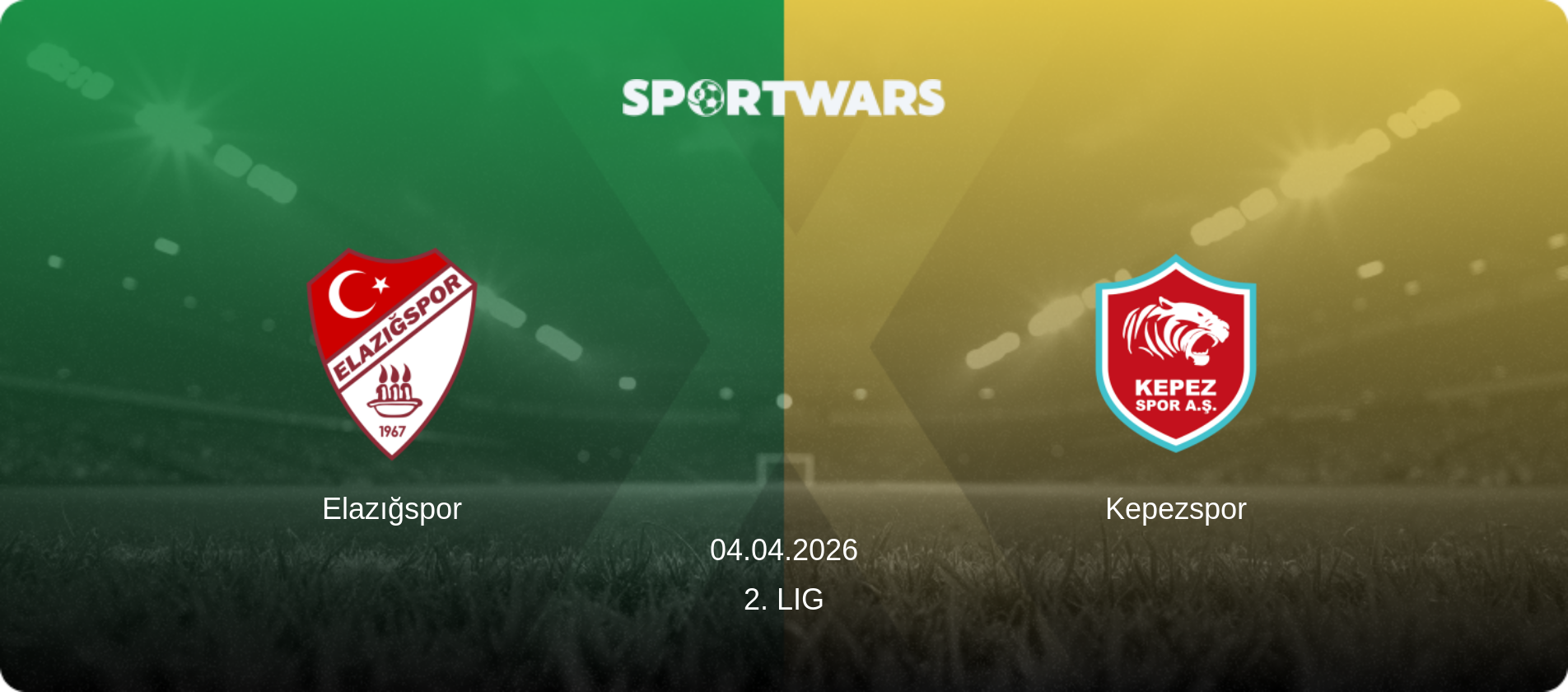 Elazığspor — Kepezspor, 04.04.2026 — 2. Lig (match preview)