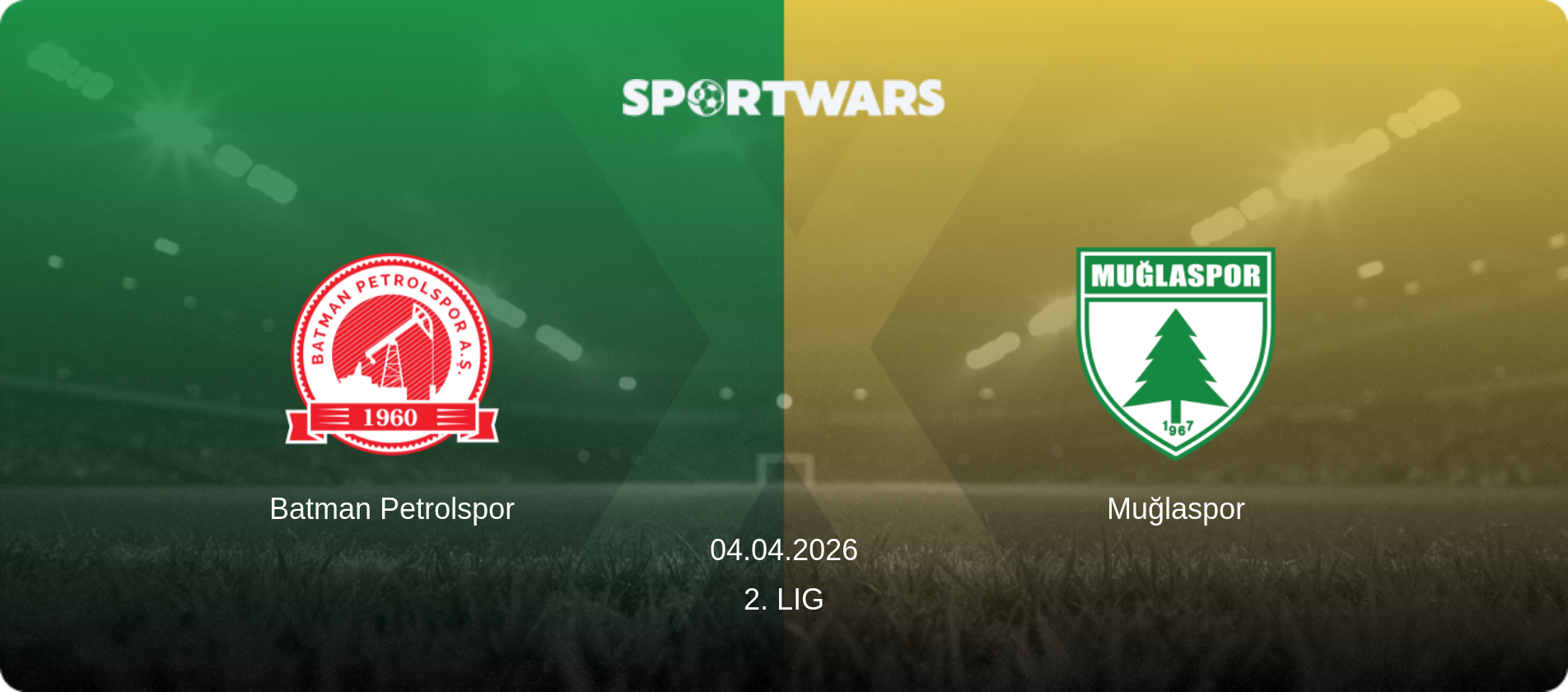 Batman Petrolspor — Muğlaspor, 04.04.2026 — 2. Lig (match preview)