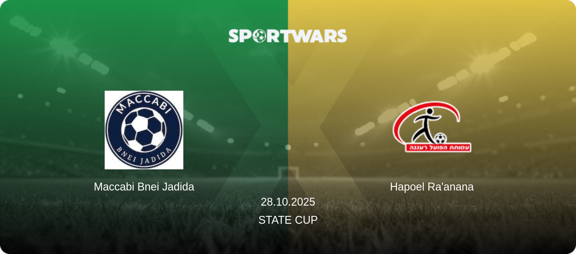 Maccabi Bnei Jadida — Hapoel Ra'anana, 28.10.2025 — State Cup (match preview)