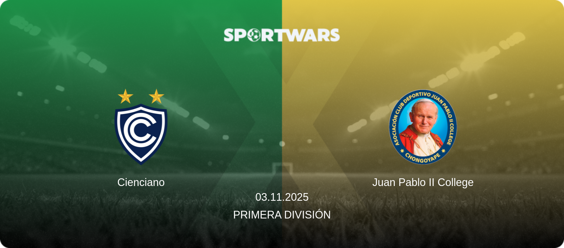 Cienciano — Juan Pablo II College, 03.11.2025 — Primera División (match preview)