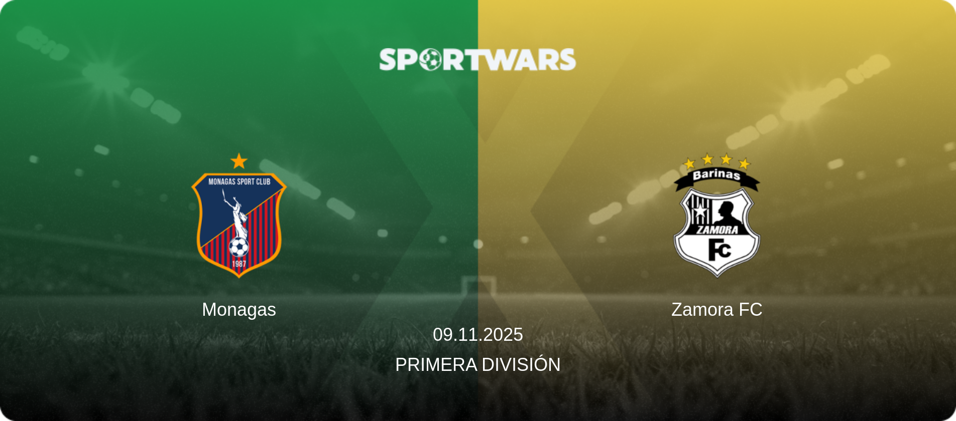 Monagas — Zamora FC, 09.11.2025 — Primera División (match preview)