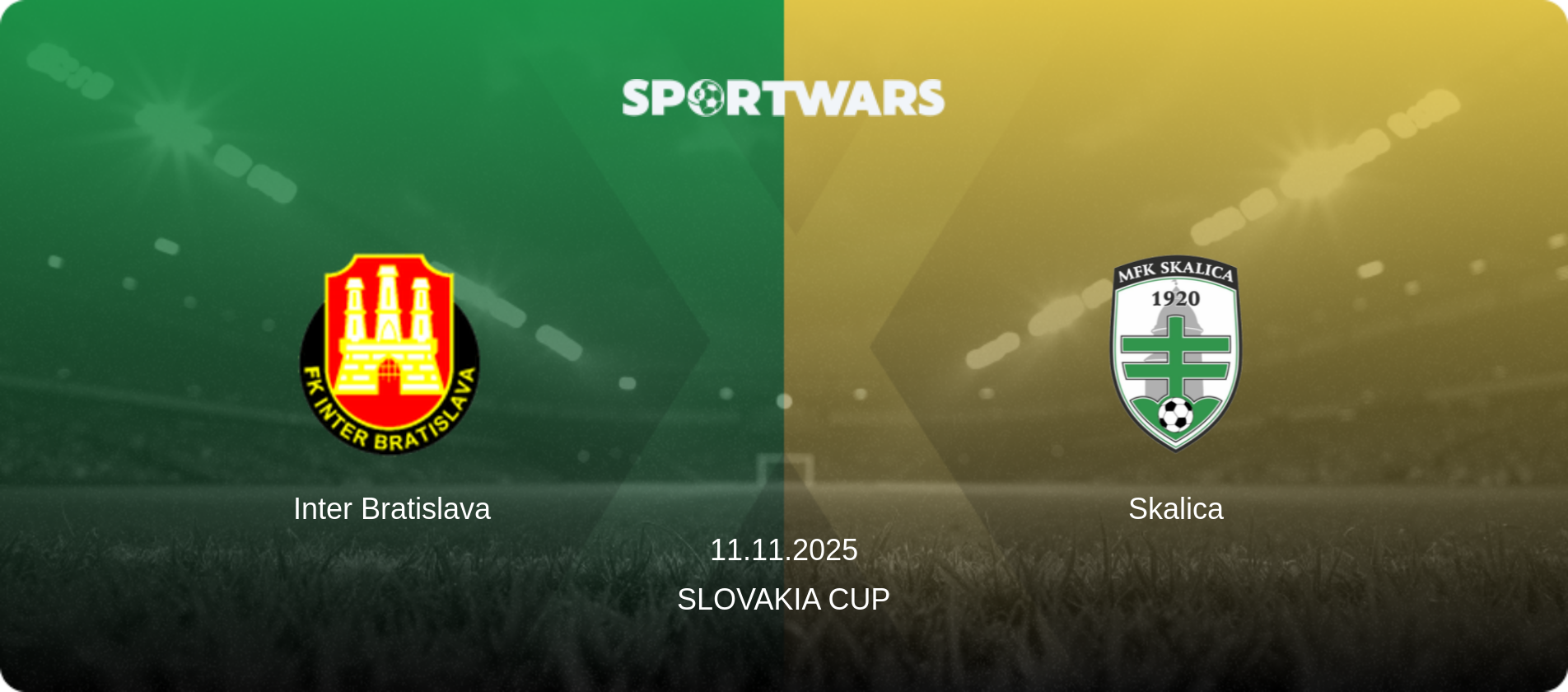 Inter Bratislava — Skalica, 11.11.2025 — Slovakia Cup (match preview)