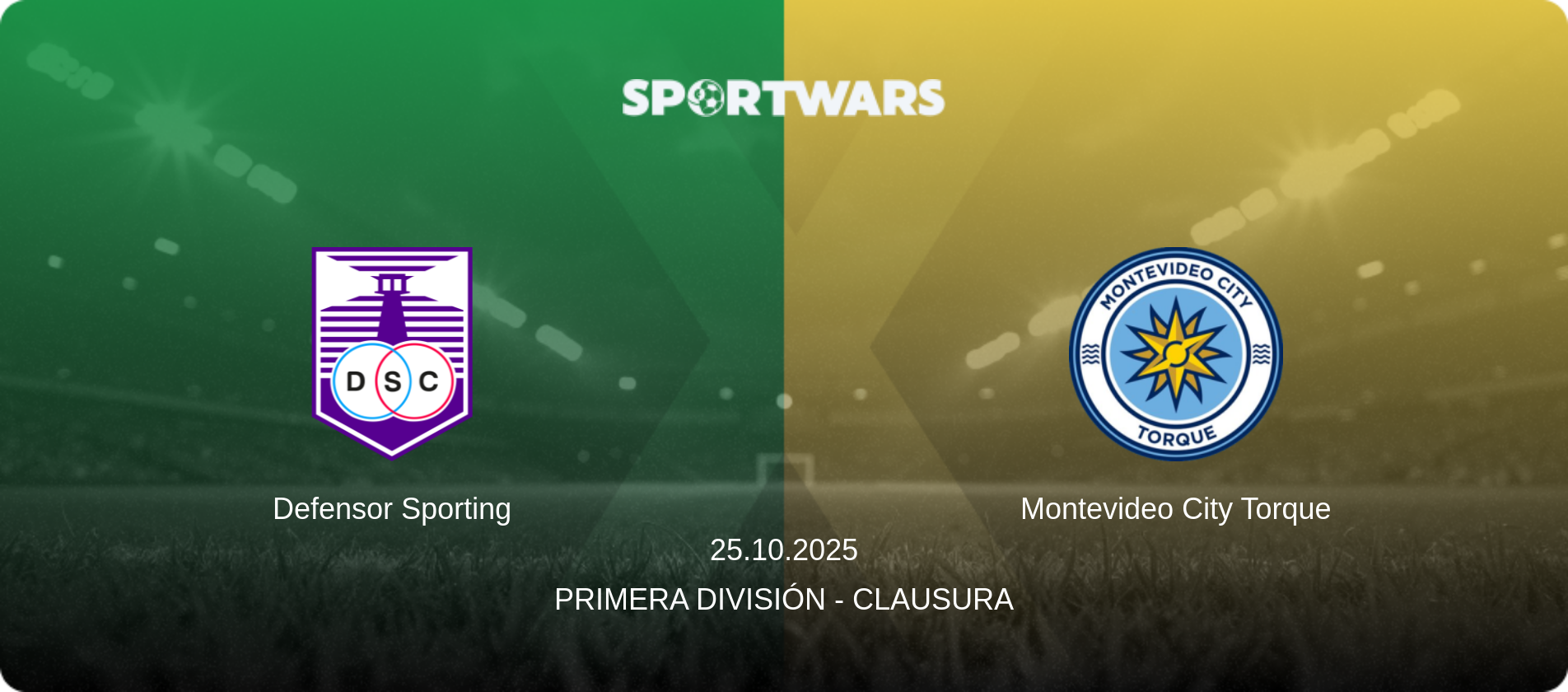 Defensor Sporting — Montevideo City Torque, 25.10.2025 — Primera División - Clausura (match preview)