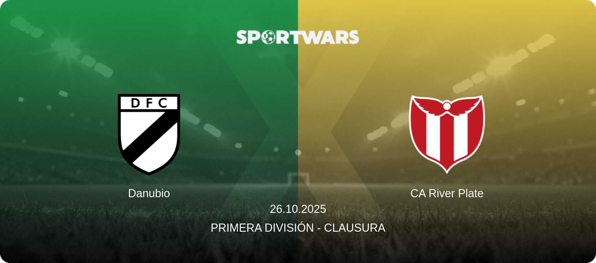 Danubio — CA River Plate, 26.10.2025 — Primera División - Clausura (match preview)