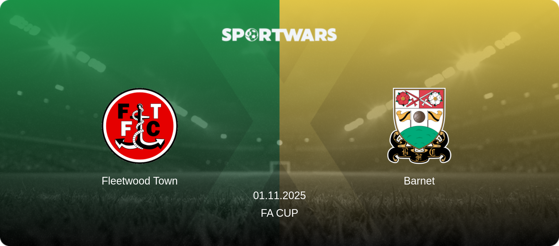 Fleetwood Town — Barnet, 01.11.2025 — FA Cup (match preview)