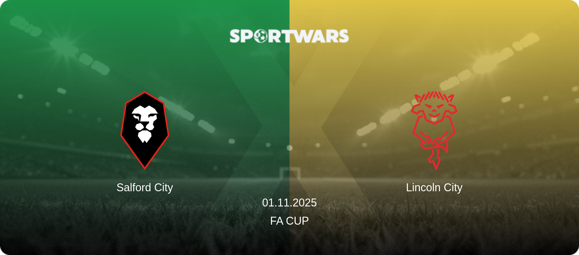 Salford City — Lincoln City, 01.11.2025 — FA Cup (match preview)