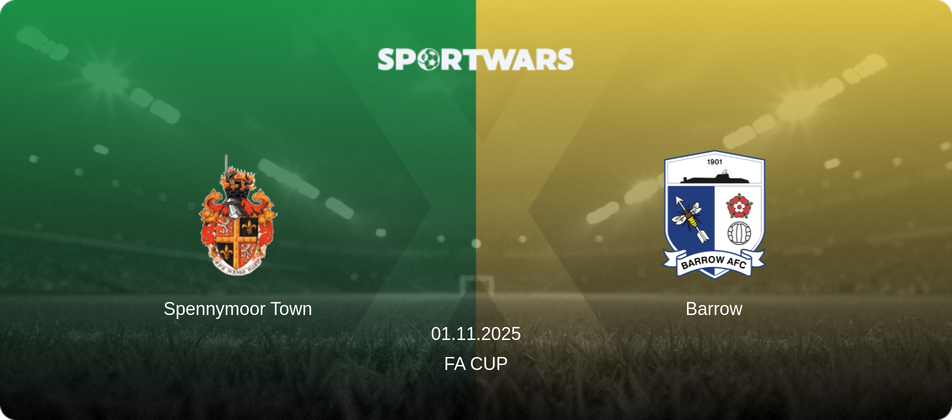 Spennymoor Town — Barrow, 01.11.2025 — FA Cup (match preview)