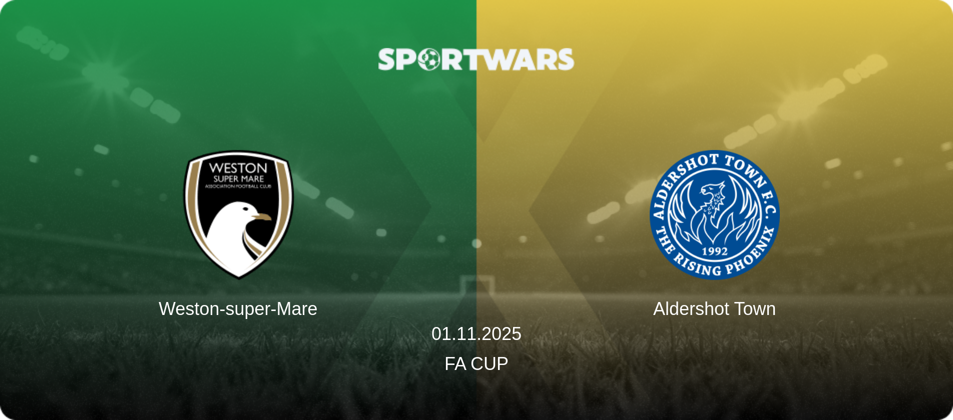 Weston-super-Mare — Aldershot Town, 01.11.2025 — FA Cup (match preview)