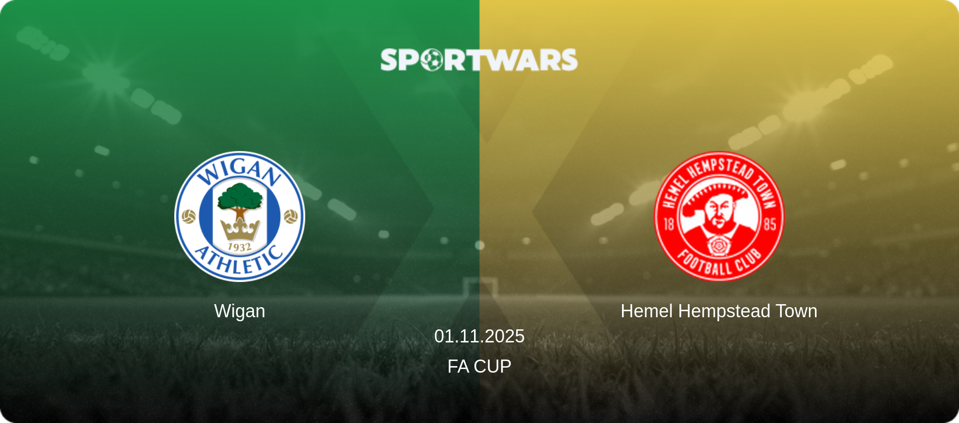 Wigan — Hemel Hempstead Town, 01.11.2025 — FA Cup (match preview)