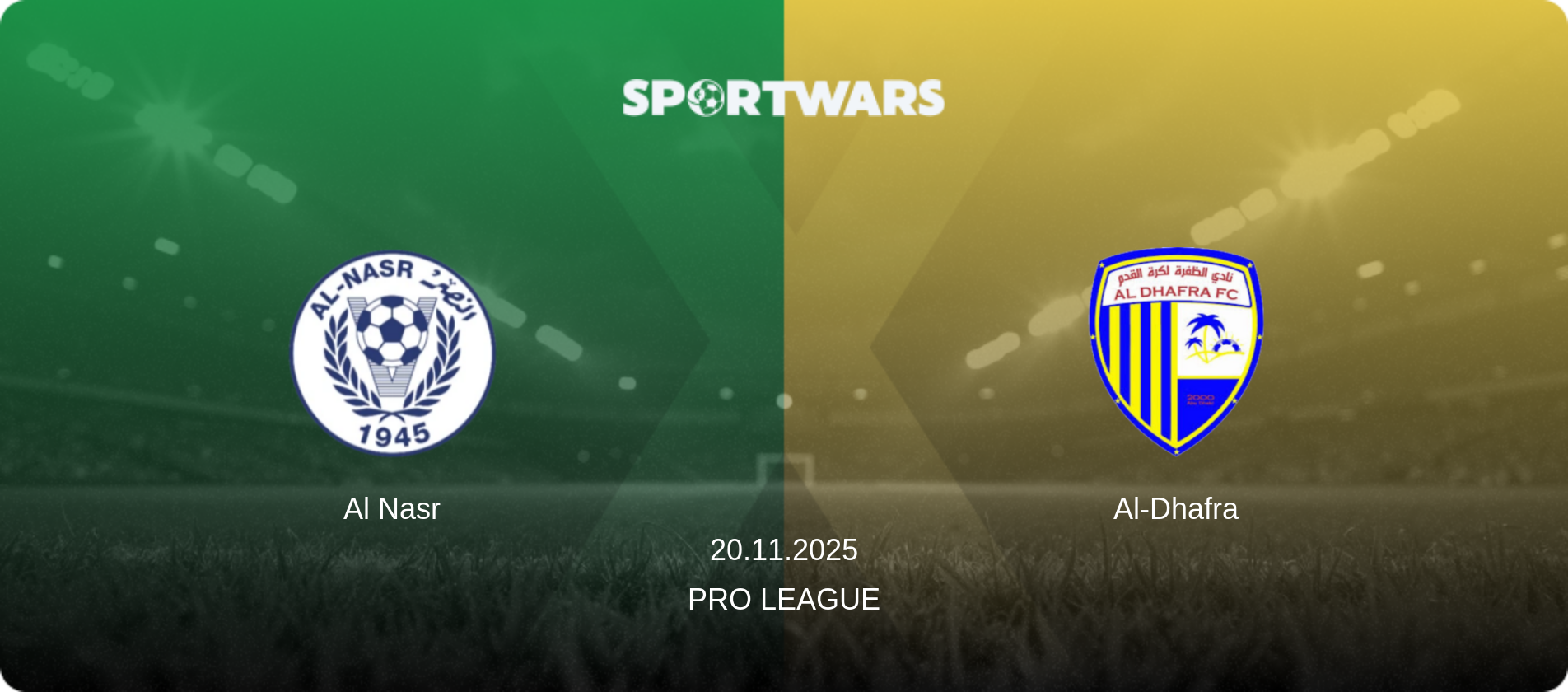 Al Nasr — Al-Dhafra, 20.11.2025 — Pro League (match preview)