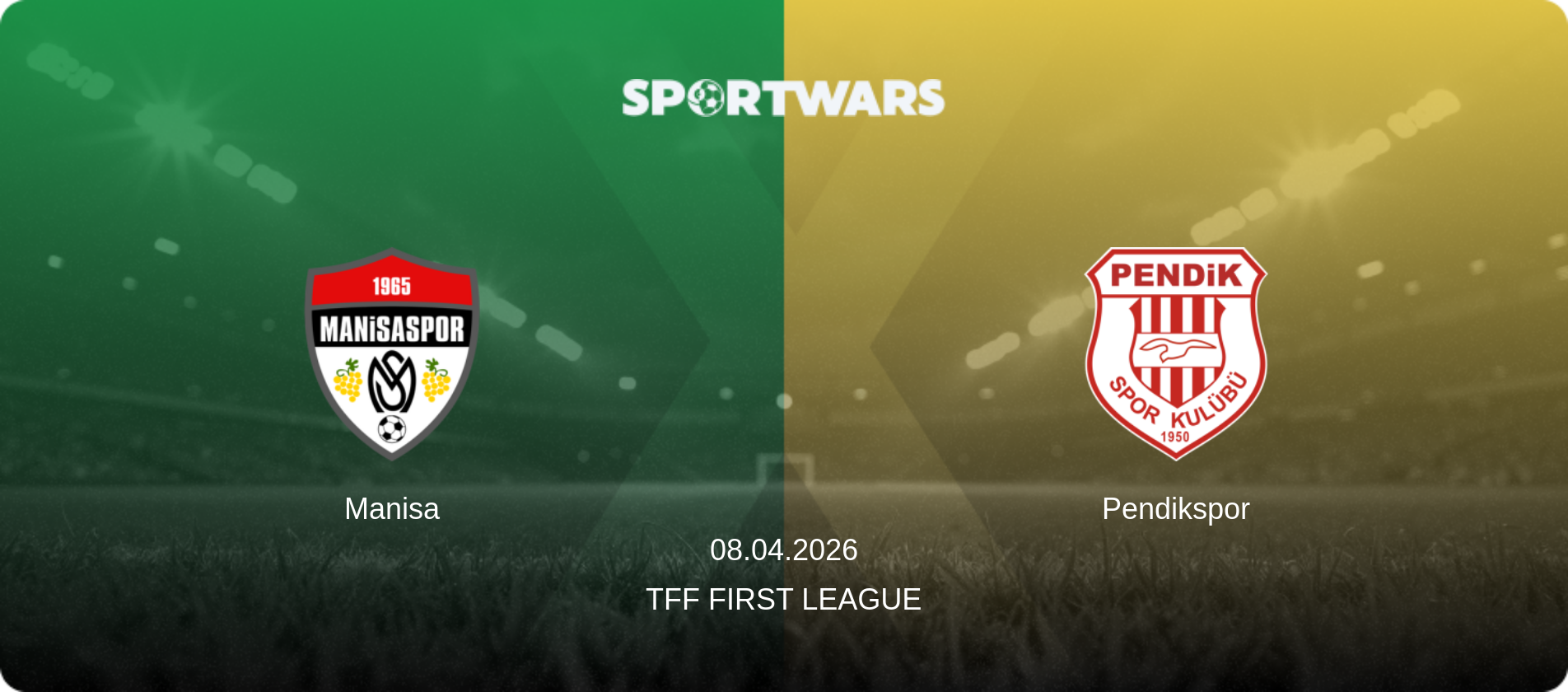 Manisa — Pendikspor, 08.04.2026 — TFF First League (match preview)