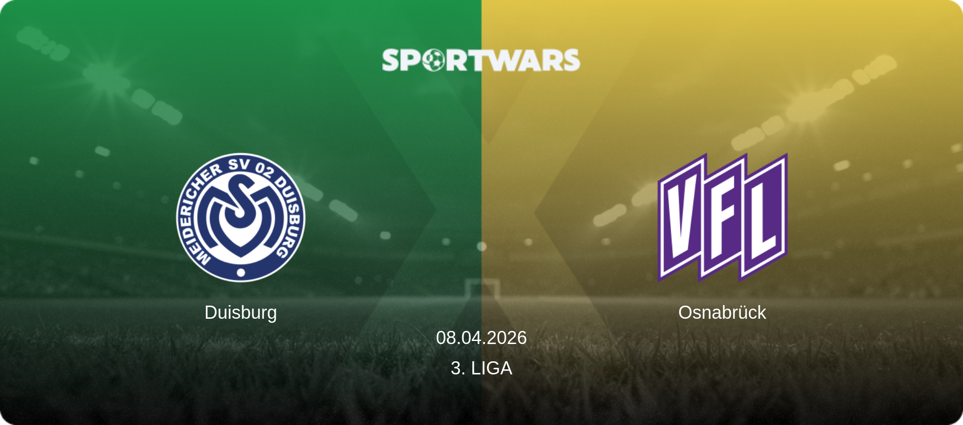 Duisburg — Osnabrück, 08.04.2026 — 3. Liga (match preview)