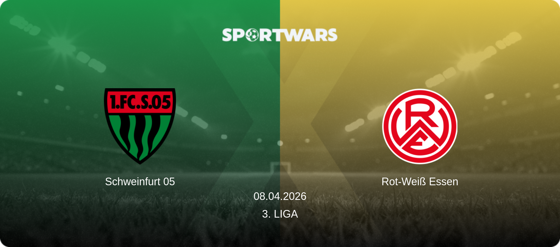 Schweinfurt 05 — Rot-Weiß Essen, 08.04.2026 — 3. Liga (match preview)