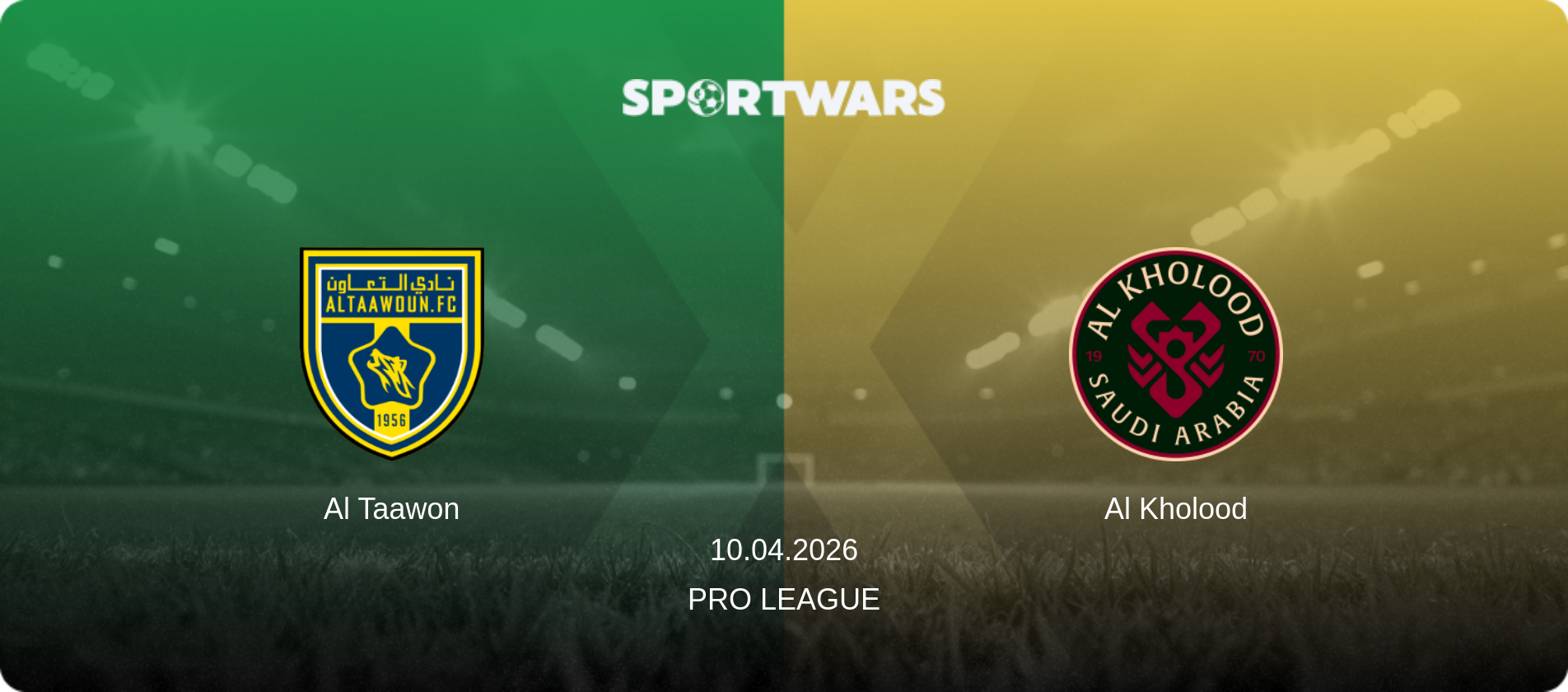 Al Taawon — Al Kholood, 10.04.2026 — Pro League (match preview)