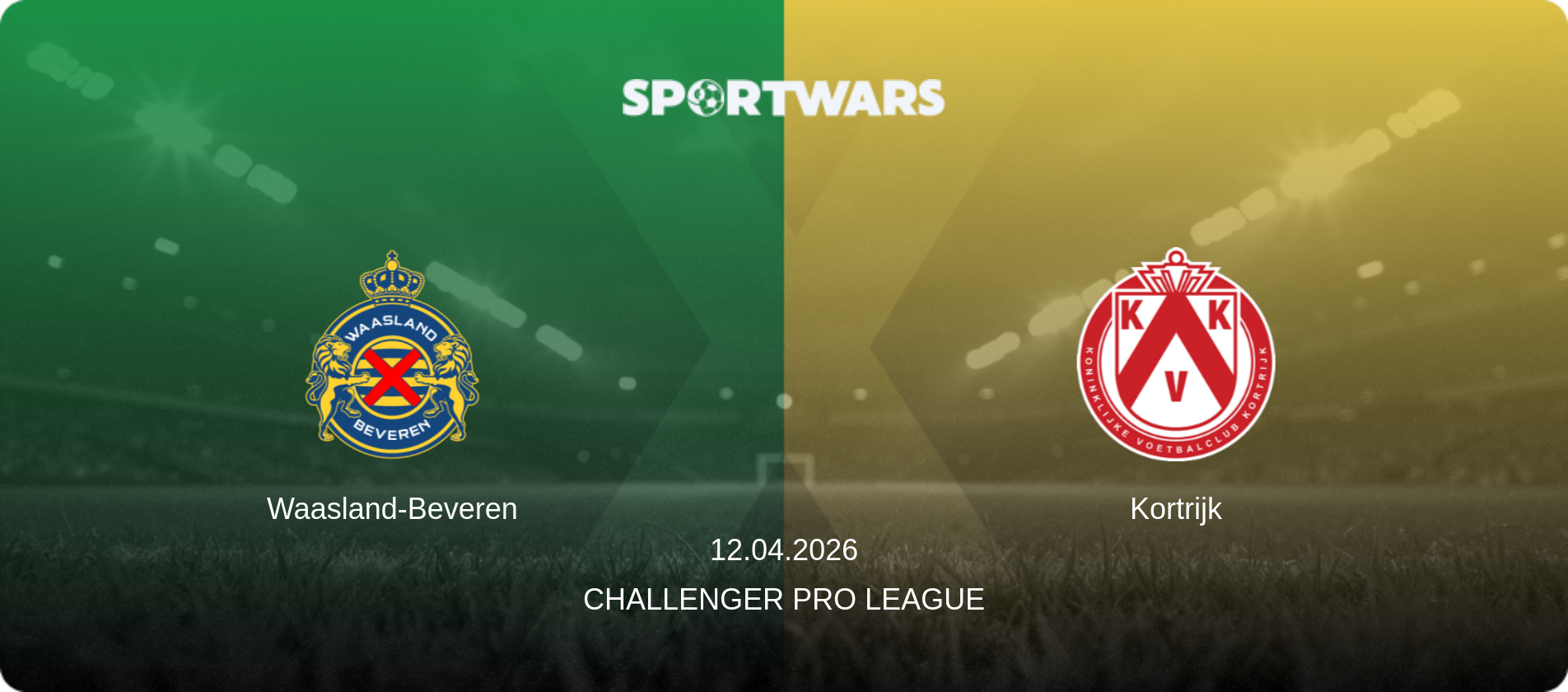 Waasland-Beveren — Kortrijk, 12.04.2026 — Challenger Pro League (match preview)