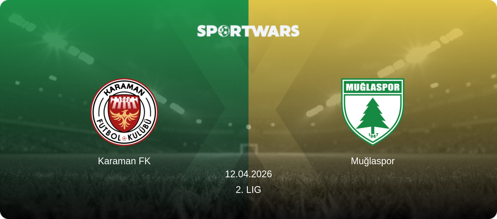 Karaman FK — Muğlaspor, 12.04.2026 — 2. Lig (match preview)