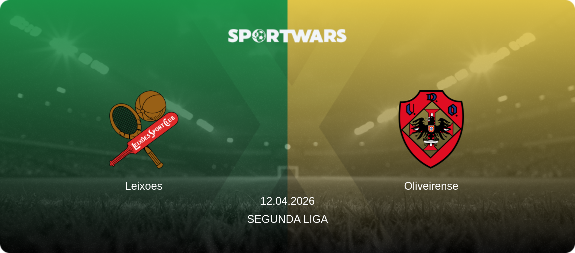 Leixoes — Oliveirense, 12.04.2026 — Segunda Liga (match preview)