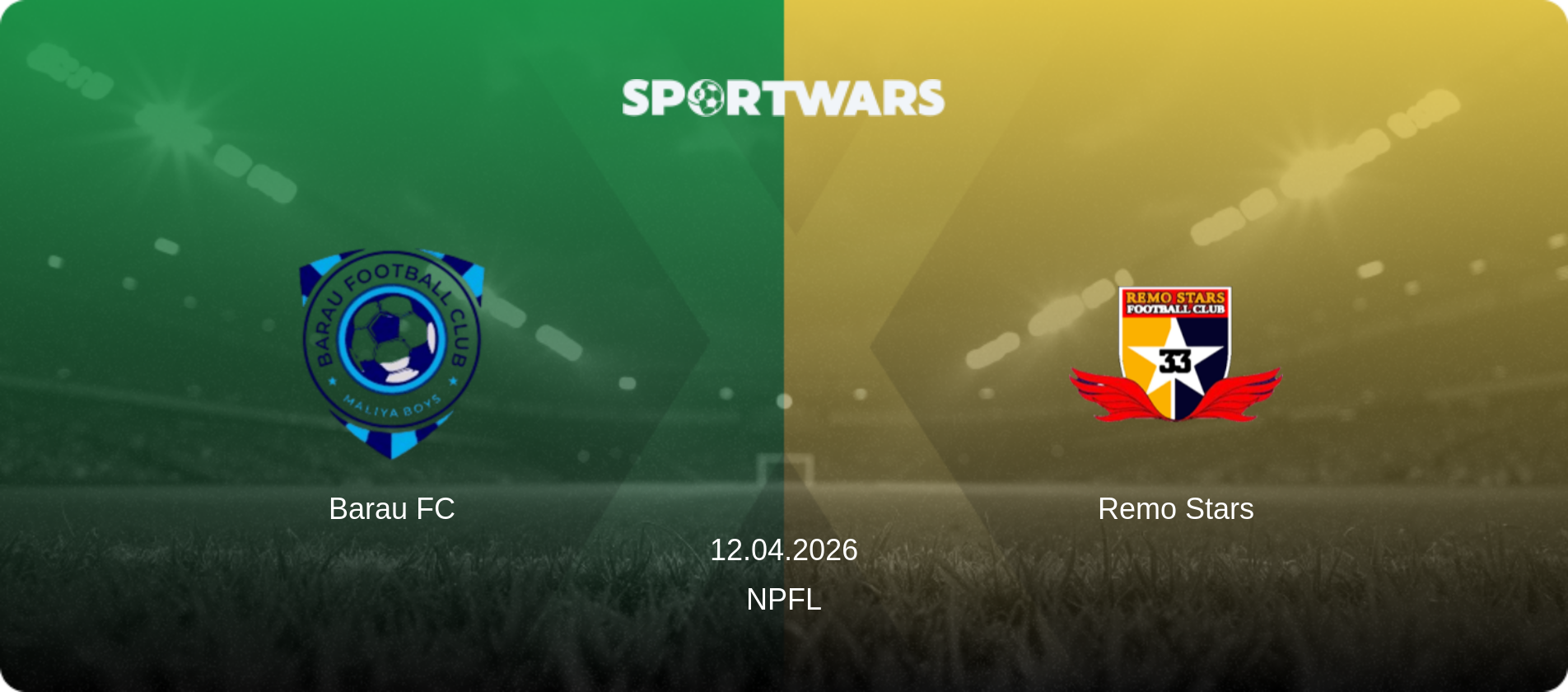 Barau FC — Remo Stars, 12.04.2026 — NPFL (match preview)