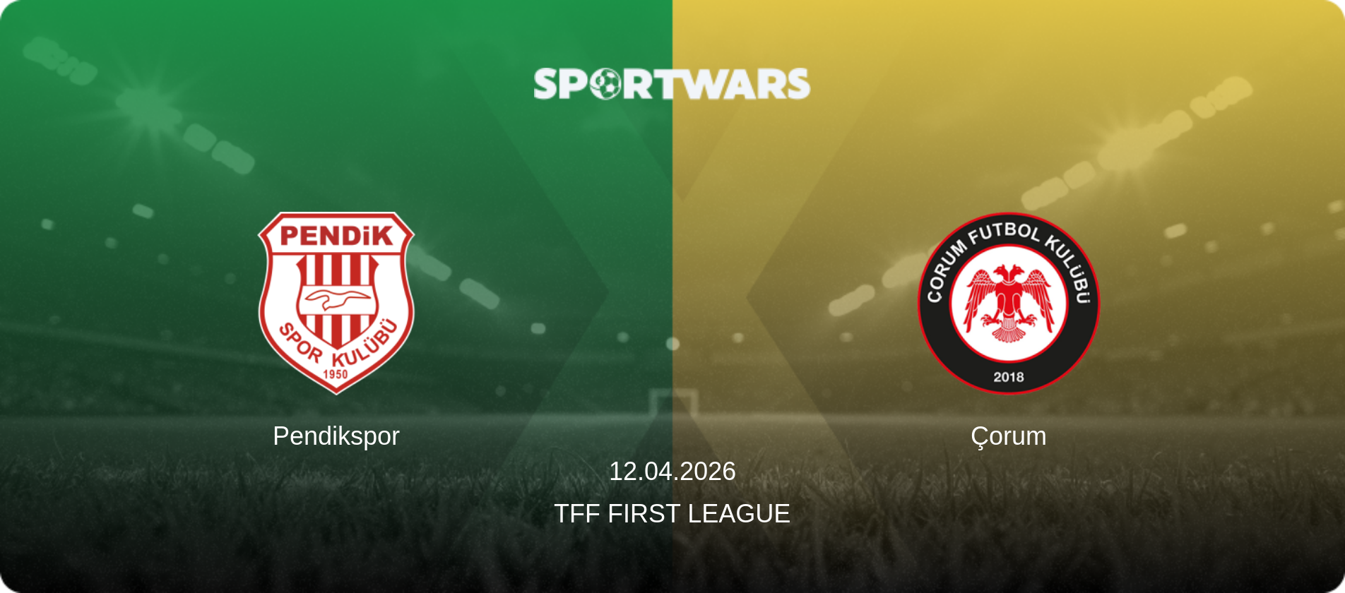 Pendikspor — Çorum, 12.04.2026 — TFF First League (match preview)