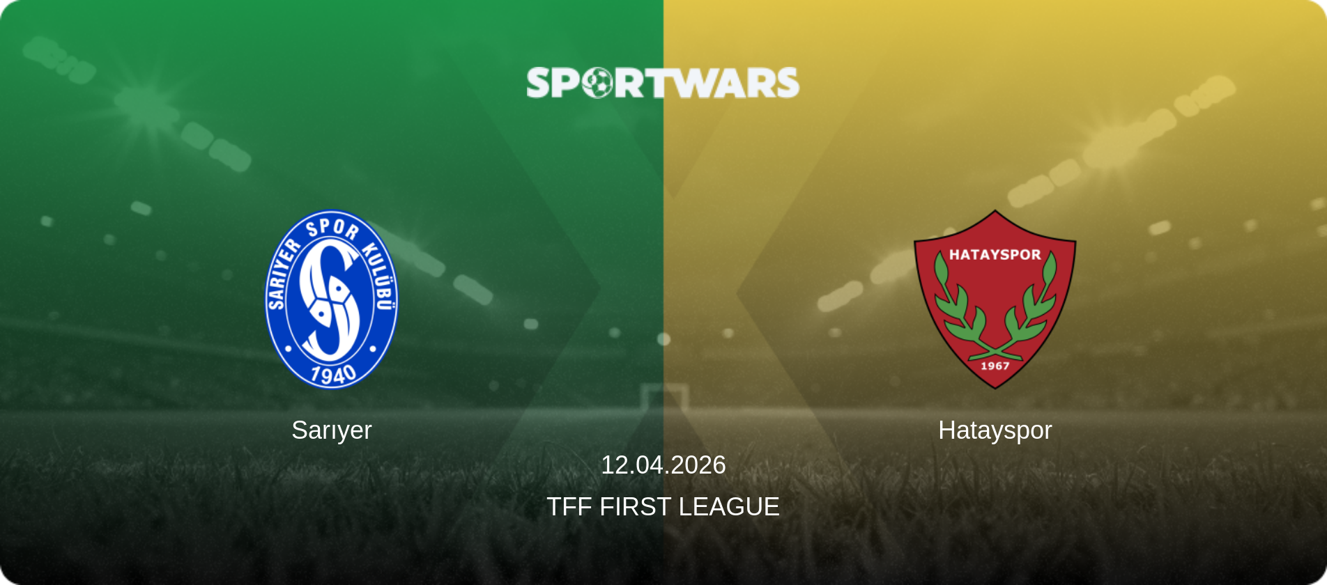 Sarıyer — Hatayspor, 12.04.2026 — TFF First League (match preview)