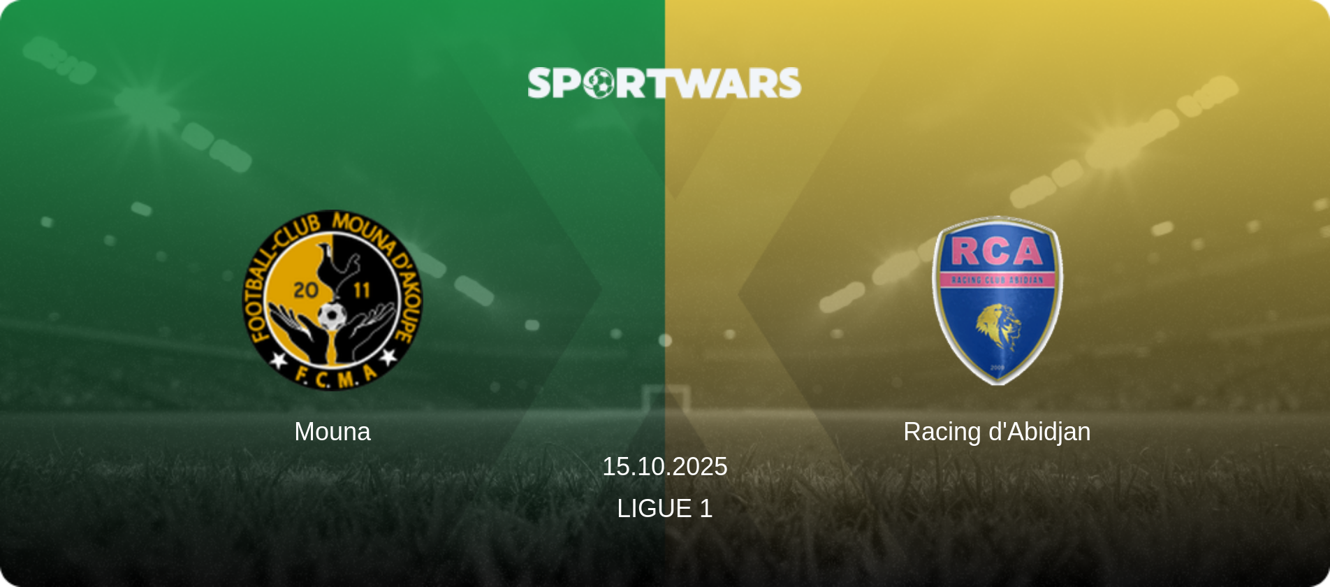 Mouna — Racing d'Abidjan, 15.10.2025 — Ligue 1 (match preview)
