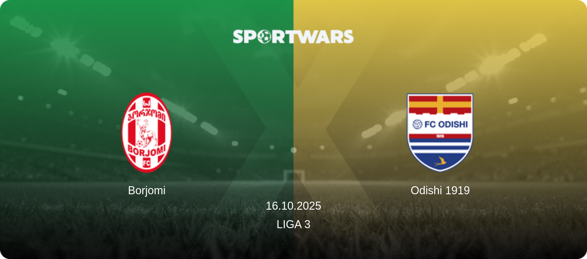 Borjomi — Odishi 1919, 16.10.2025 — Liga 3 (match preview)