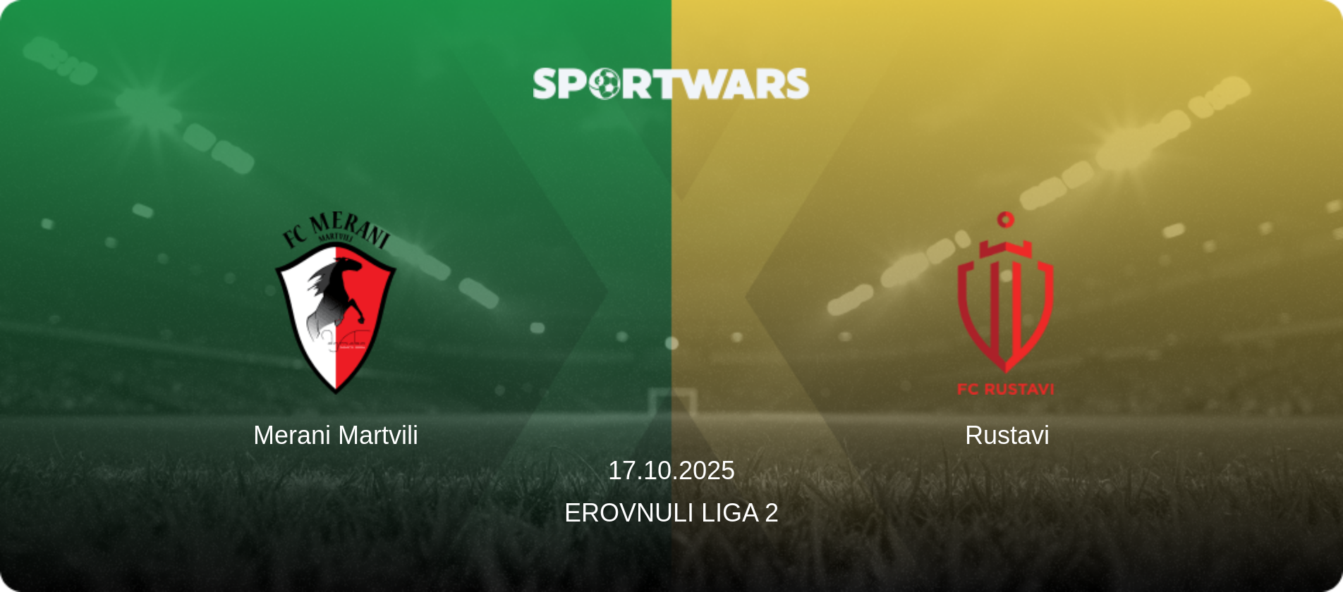 Merani Martvili — Rustavi, 17.10.2025 — Erovnuli Liga 2 (match preview)