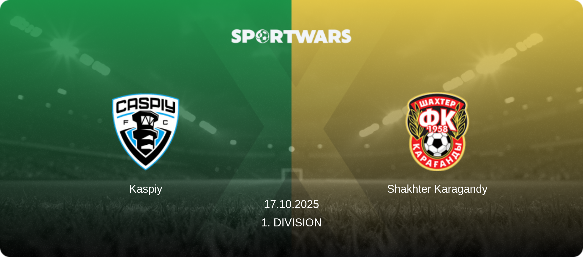 Kaspiy — Shakhter Karagandy, 17.10.2025 — 1. Division (match preview)