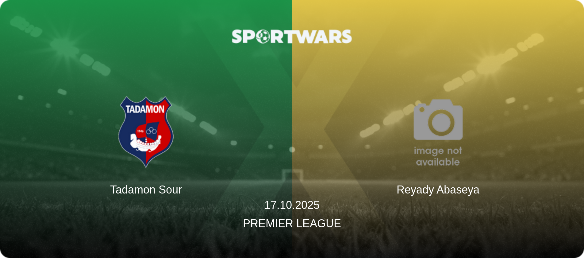 Tadamon Sour — Reyady Abaseya, 17.10.2025 — Premier League (match preview)