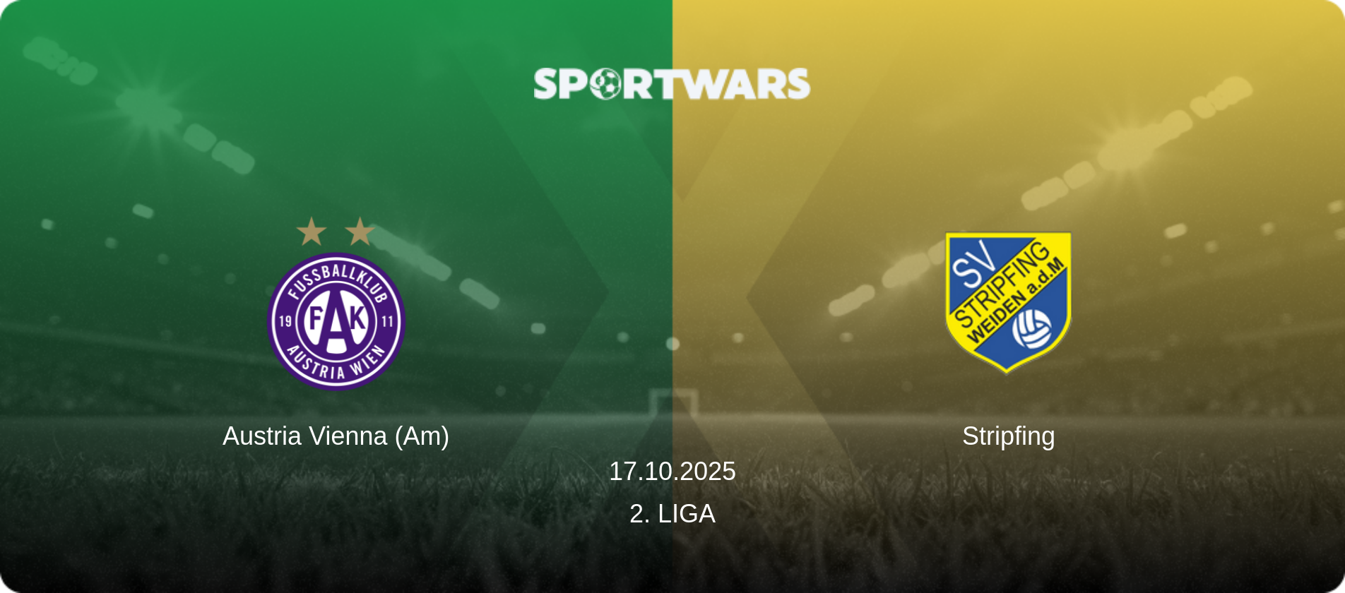 Austria Vienna (Am) — Stripfing, 17.10.2025 — 2. Liga (match preview)