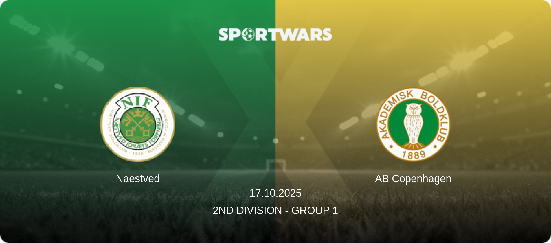 Naestved — AB Copenhagen, 17.10.2025 — 2nd Division - Group 1 (match preview)