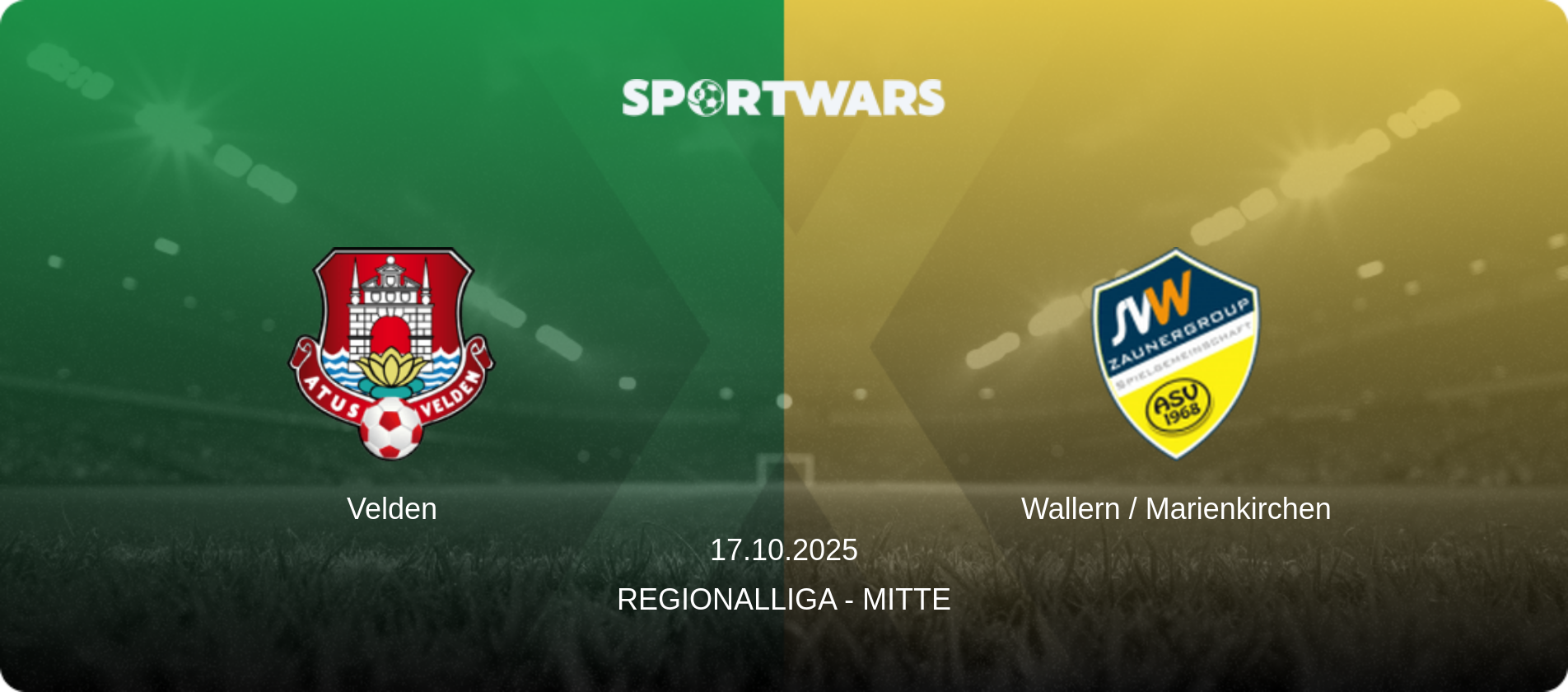 Velden — Wallern / Marienkirchen, 17.10.2025 — Regionalliga - Mitte (match preview)