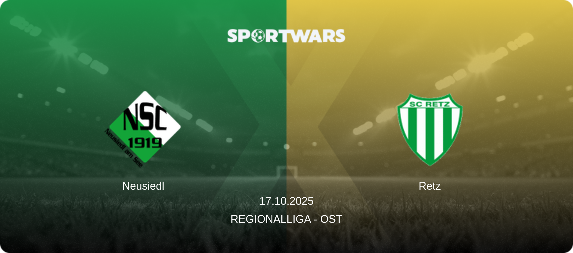 Neusiedl — Retz, 17.10.2025 — Regionalliga - Ost (match preview)