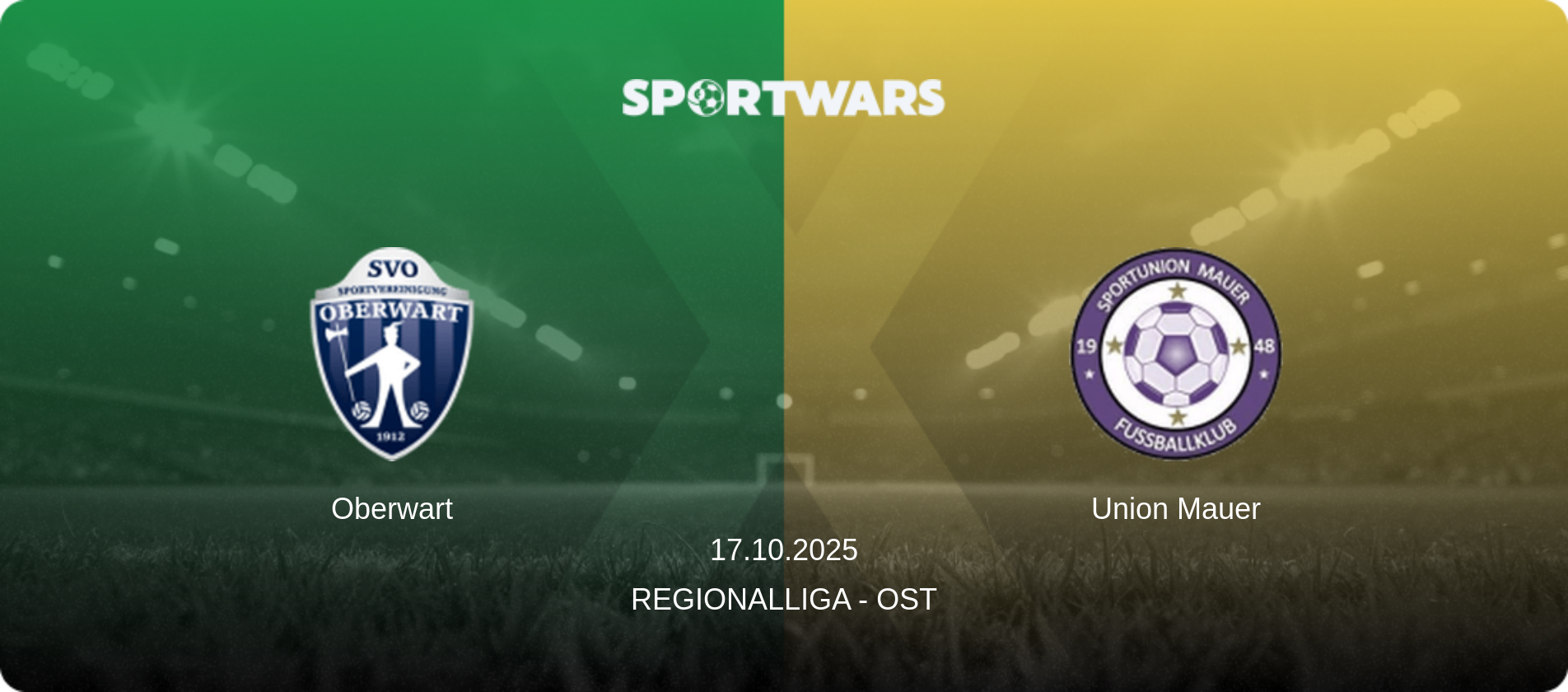 Oberwart — Union Mauer, 17.10.2025 — Regionalliga - Ost (match preview)