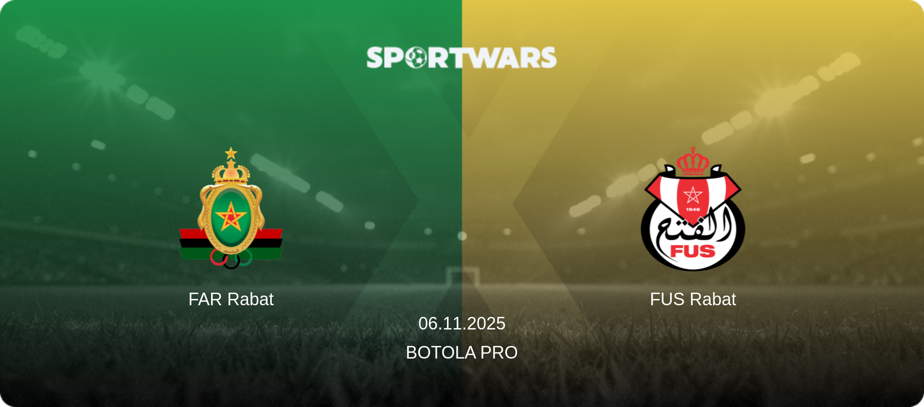 FAR Rabat — FUS Rabat, 06.11.2025 — Botola Pro (match preview)