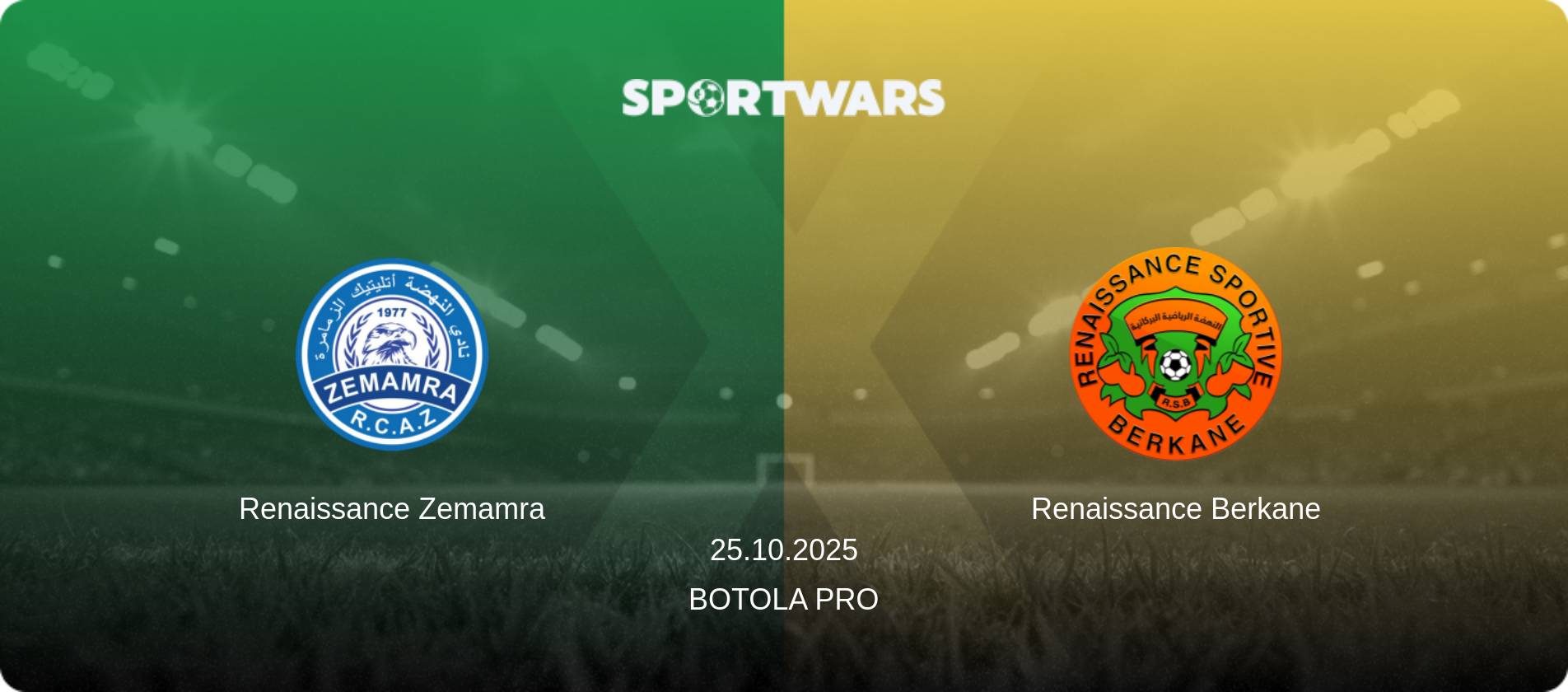 Renaissance Zemamra — Renaissance Berkane, 25.10.2025 — Botola Pro (match preview)