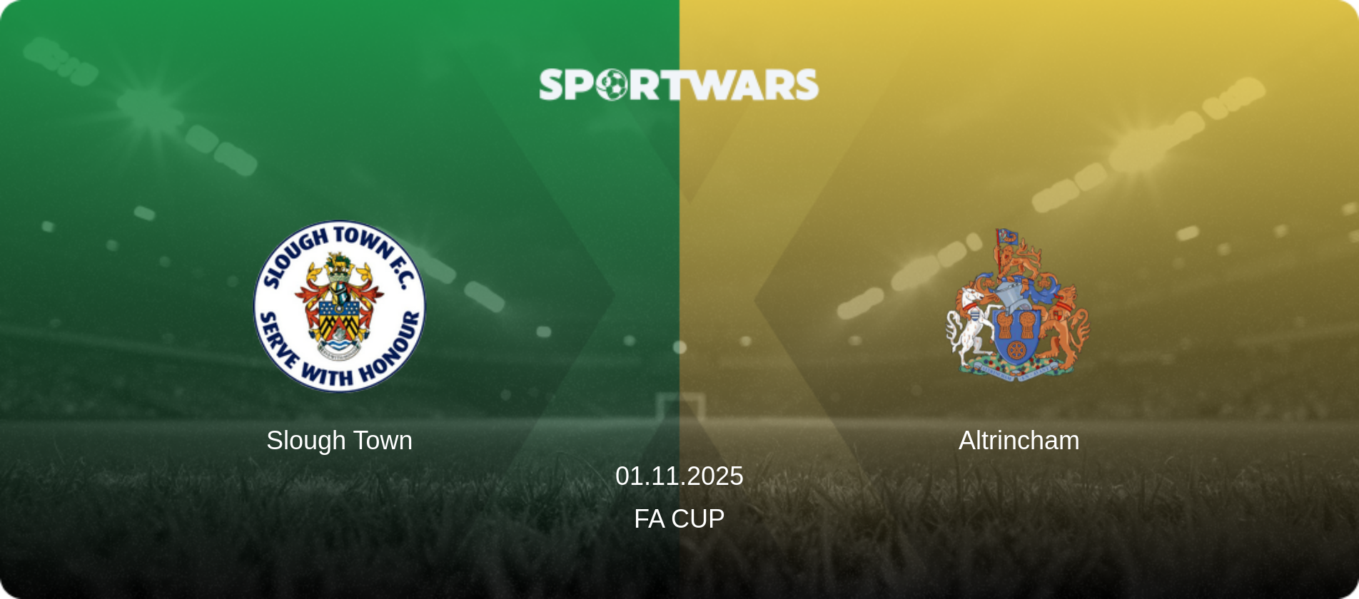 Slough Town — Altrincham, 01.11.2025 — FA Cup (match preview)