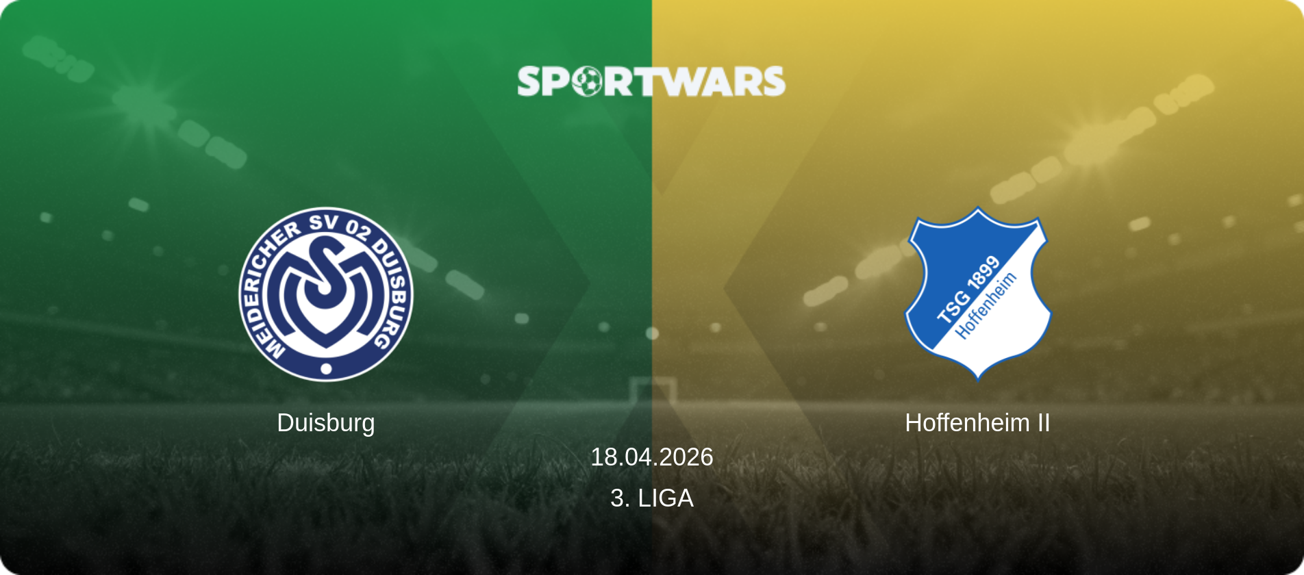 Duisburg — Hoffenheim II, 18.04.2026 — 3. Liga (match preview)