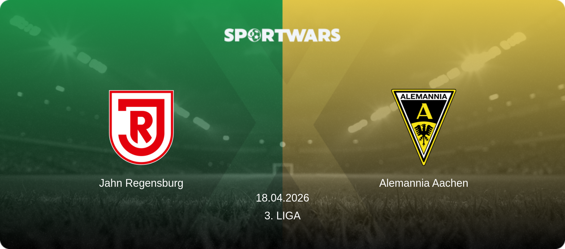 Jahn Regensburg — Alemannia Aachen, 18.04.2026 — 3. Liga (match preview)