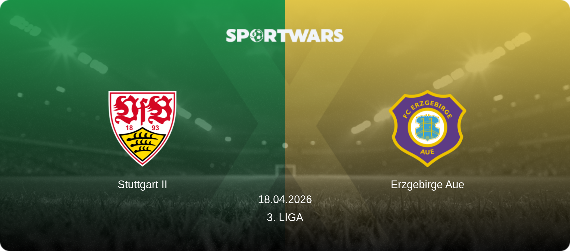 Stuttgart II — Erzgebirge Aue, 18.04.2026 — 3. Liga (match preview)