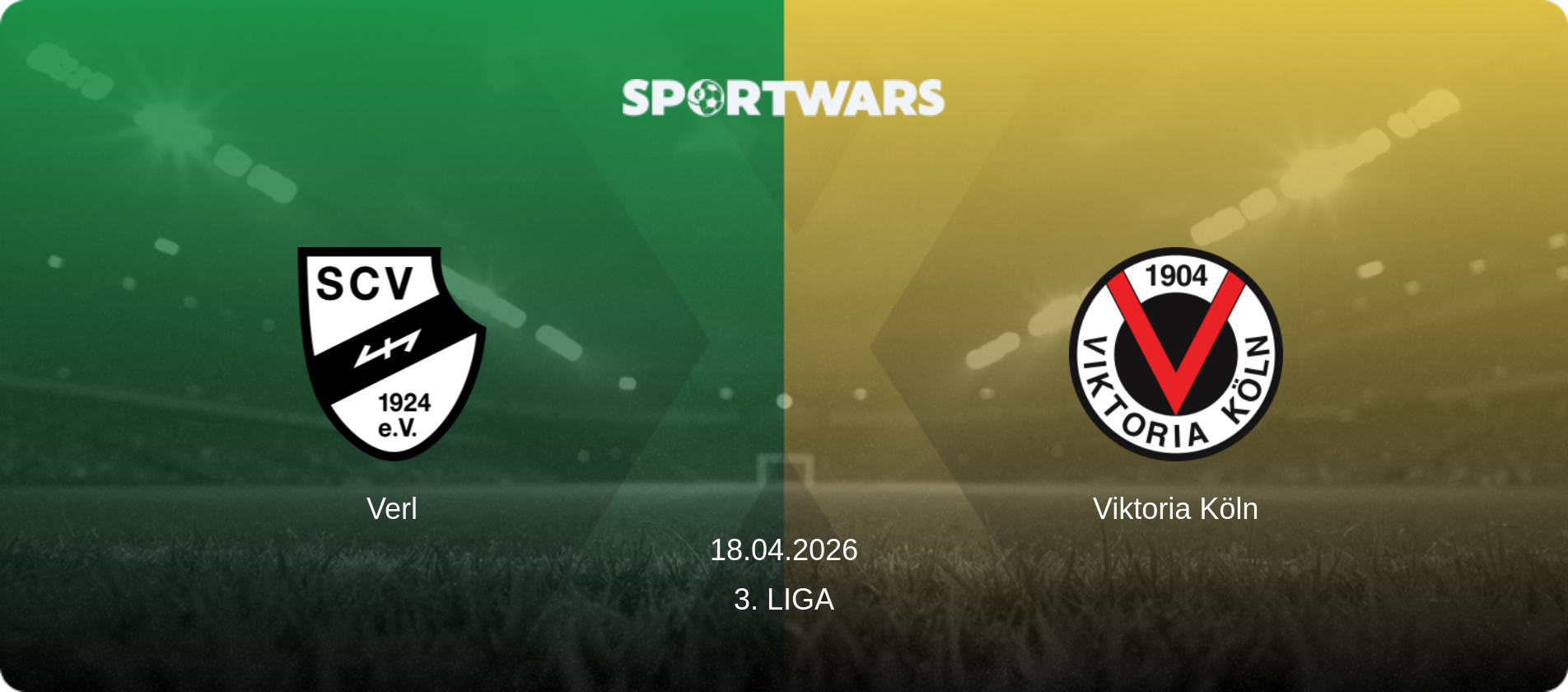 Verl — Viktoria Köln, 18.04.2026 — 3. Liga (match preview)