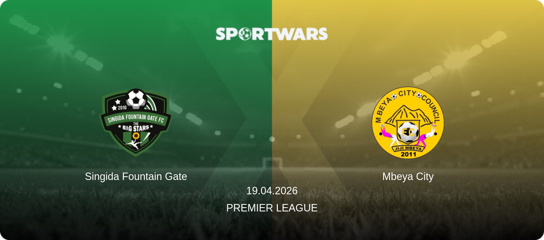 Singida Fountain Gate — Mbeya City, 19.04.2026 — Premier League (match preview)
