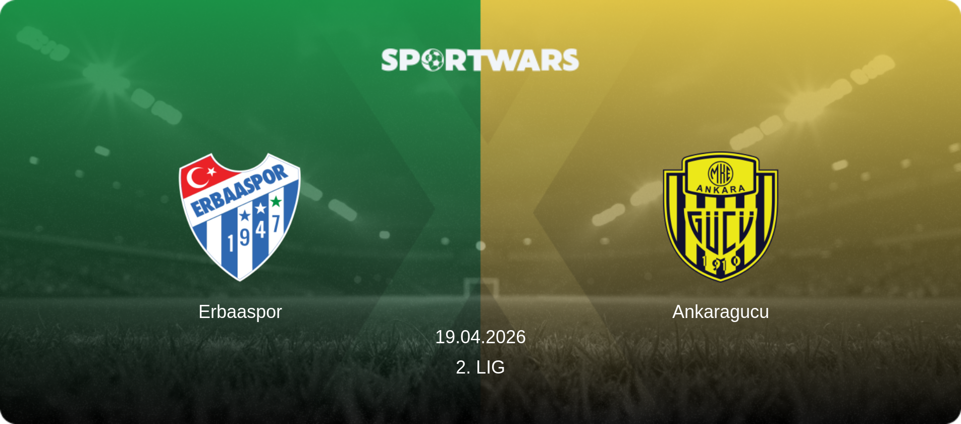 Erbaaspor — Ankaragucu, 19.04.2026 — 2. Lig (match preview)