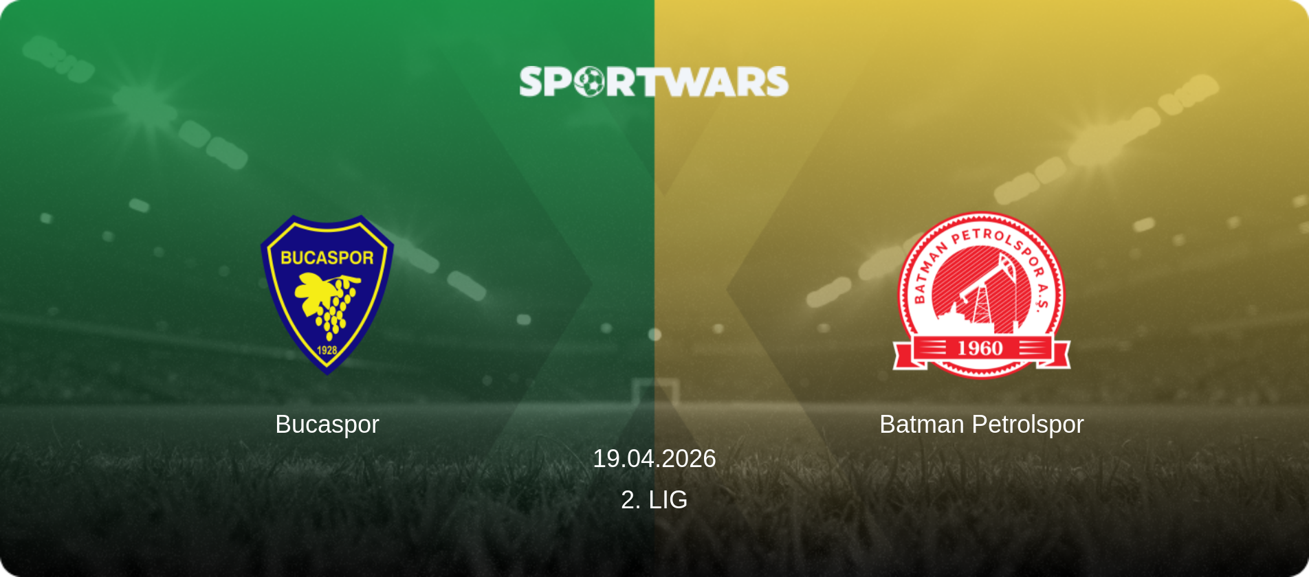 Bucaspor — Batman Petrolspor, 19.04.2026 — 2. Lig (match preview)