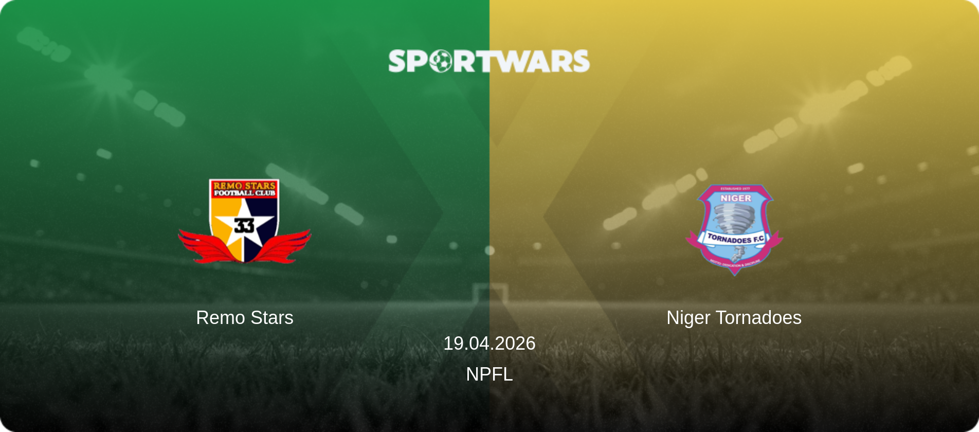 Remo Stars — Niger Tornadoes, 19.04.2026 — NPFL (match preview)