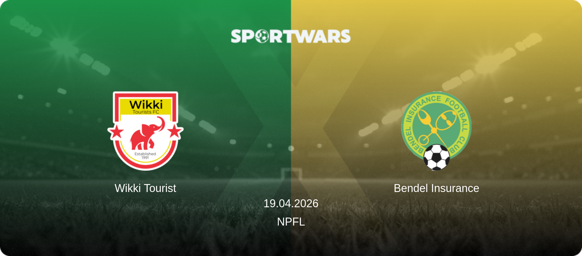 Wikki Tourist — Bendel Insurance, 19.04.2026 — NPFL (match preview)