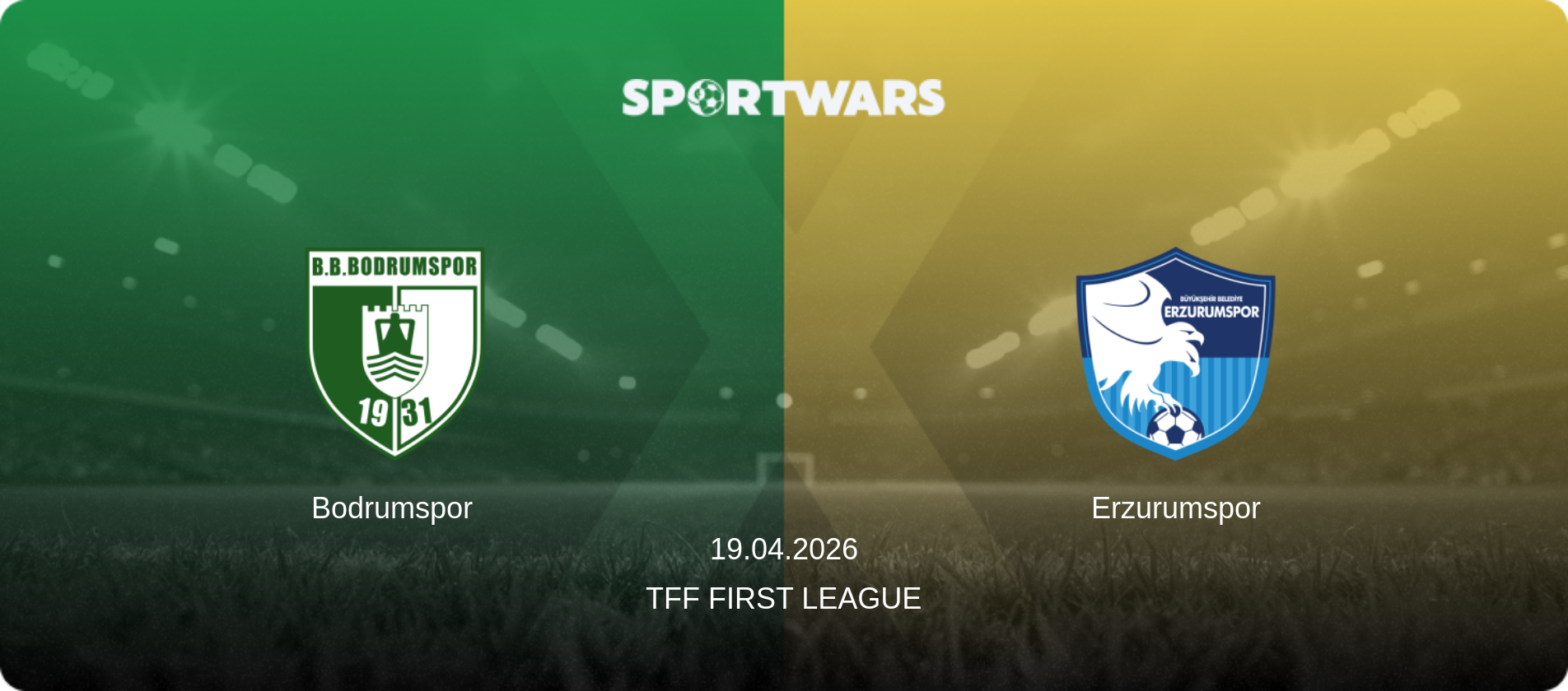 Bodrumspor — Erzurumspor, 19.04.2026 — TFF First League (match preview)