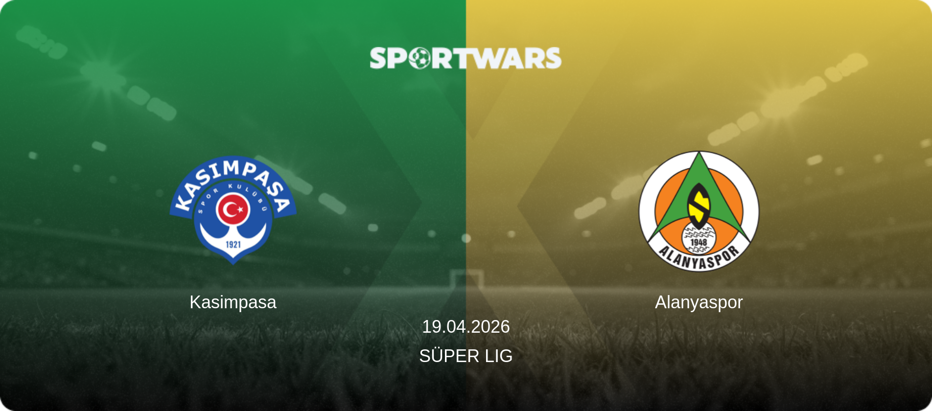 Kasimpasa — Alanyaspor, 19.04.2026 — Süper Lig (match preview)