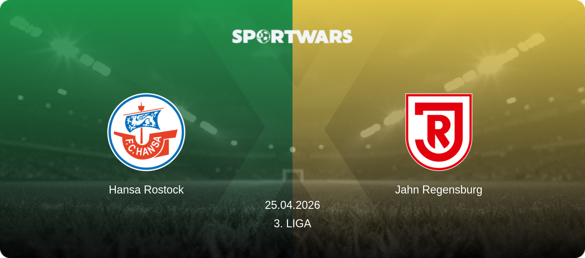 Hansa Rostock — Jahn Regensburg, 25.04.2026 — 3. Liga (match preview)