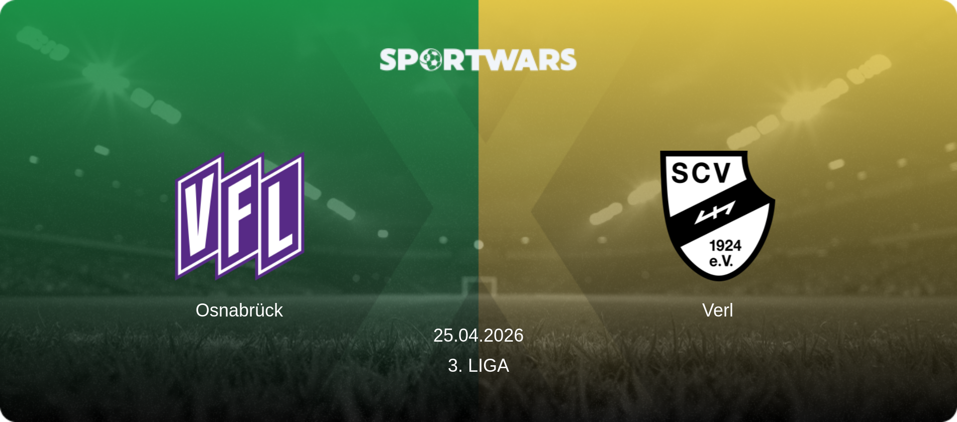 Osnabrück — Verl, 25.04.2026 — 3. Liga (match preview)